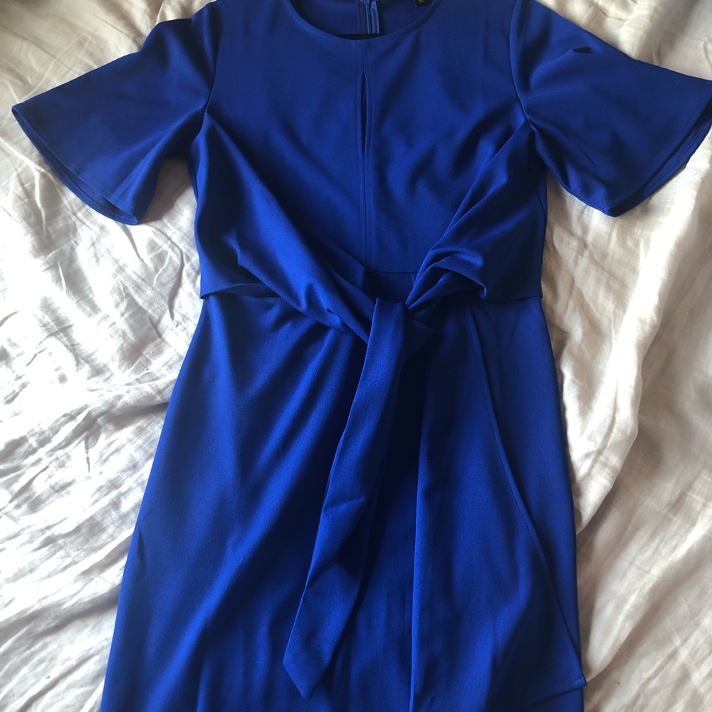 Blue professional work dress